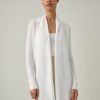 Apparel * | White + Warren Essential Cashmere Trapeze Cardigan Soft White