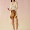 Apparel * | White + Warren Linen Slub Long Hooded Cardigan Sand Heather