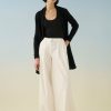 Apparel * | White + Warren Best-Sellers Essential Cashmere Trapeze Cardigan Black