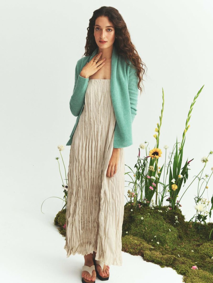 Apparel * | White + Warren Color Shop Essential Cashmere Mini Trapeze Garden Heather