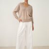 Apparel * | White + Warren Essential Cashmere V Neck Color Shop Toffee Heather